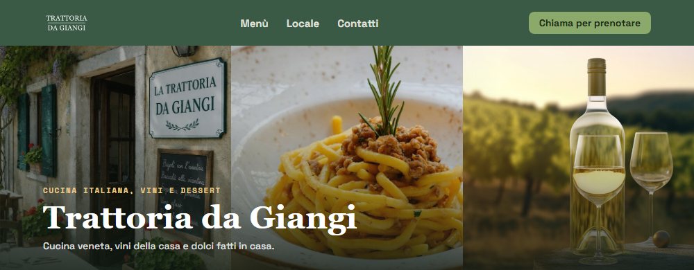 La copertina digitale della Trattoria da Giangi vista in piccolo